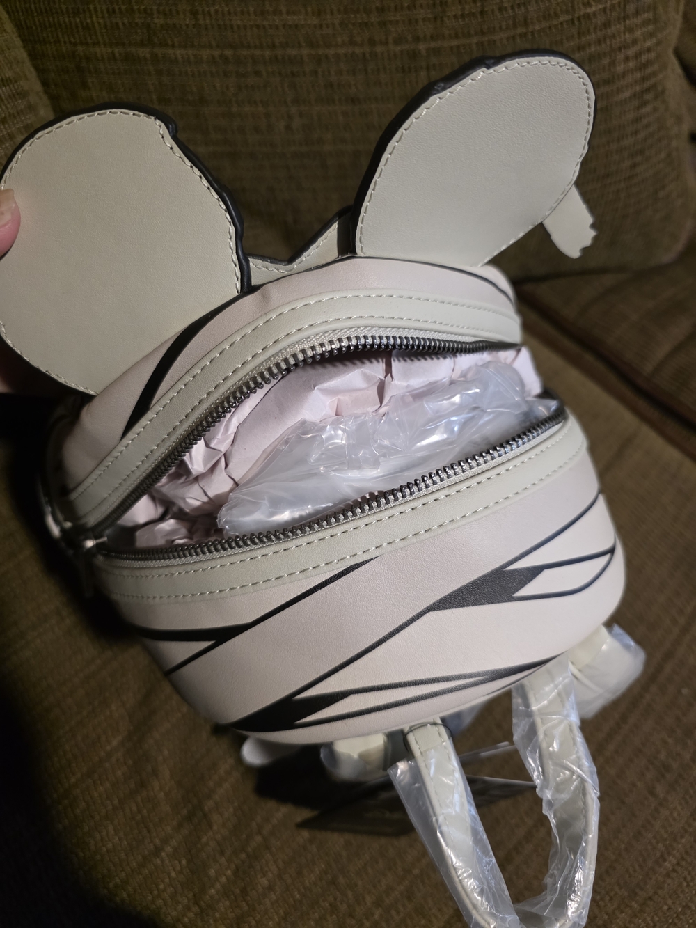 NEW LOUNGEFLY Disney Mickey Mummy Glow-in-the-dark Backpack - Picture 9 of 9